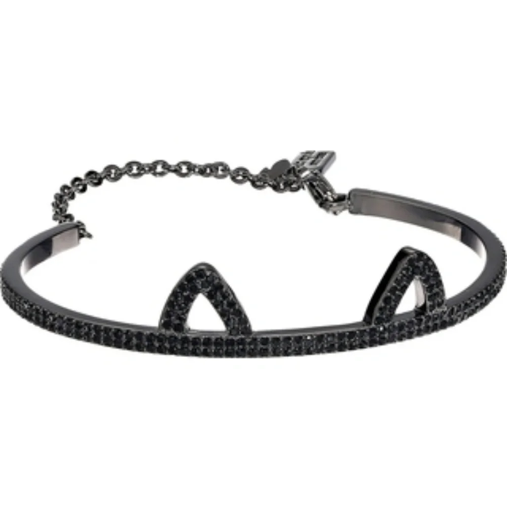 HTF Kate Spade Black Pavé Cat Ear Cuff Bracelet -Like New